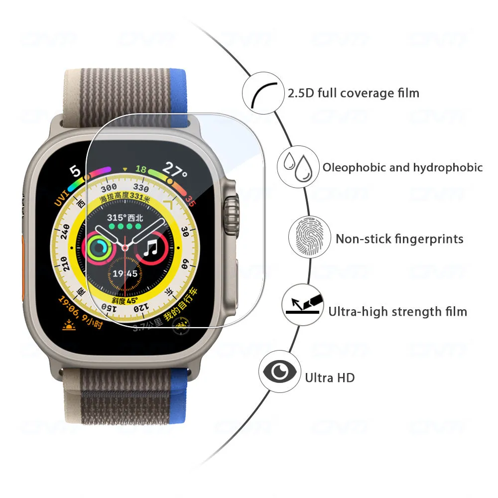 49mm 41mm 45mm Full Coverage Protective Film Smart Watch for Apple Watch Ultra SE 44mm Screen Protectors Tempered glass