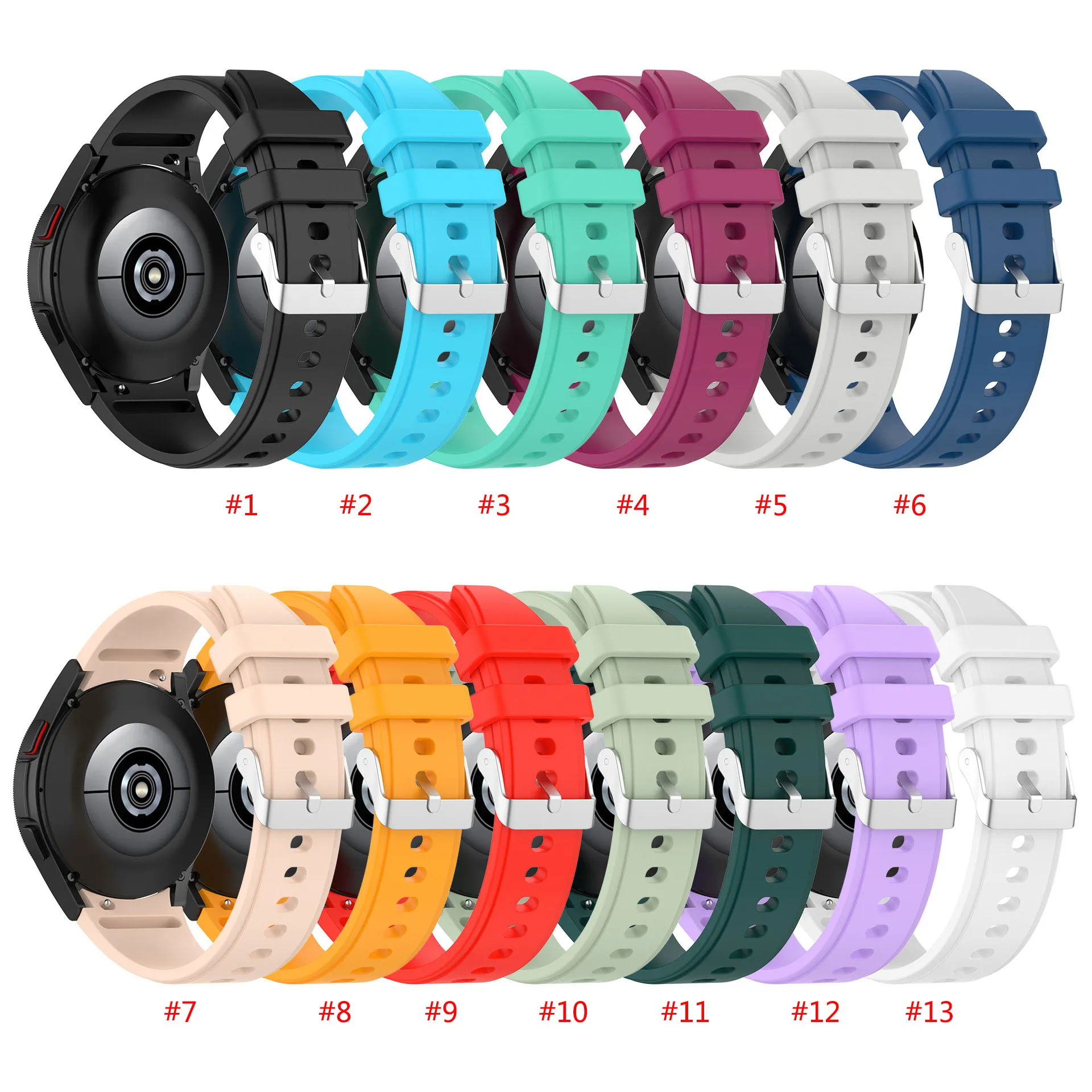 Silicone Strap Watches Band for Samsung Galaxy Watch 4 Classic 42/46mm 4 40/44m Watch 3 41mm Watchbands Smartwatch Replacement