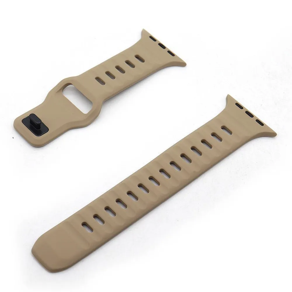 Soft Silicone Waterproof Strap Sport Bands Compatible For Apple Watch Band 38mm 40mm 41mm 42mm 44mm 45mm 49mm