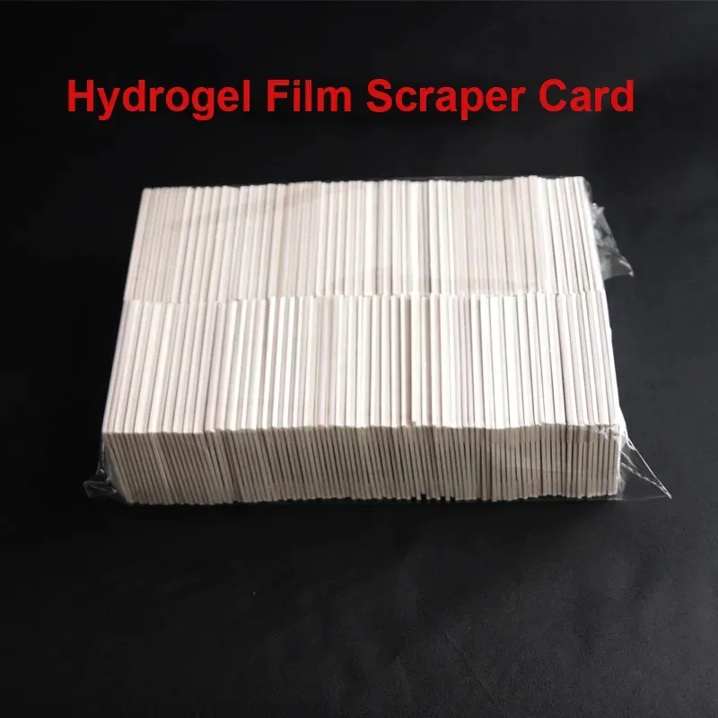 Hydrogel Film Screen Protector Cloth Edge Cardboard Scraper Card For iPhone Huawei Samsung Xiaomi OPPO VIVO Mobile Phone Tablet Scraping Board Tool scratch board