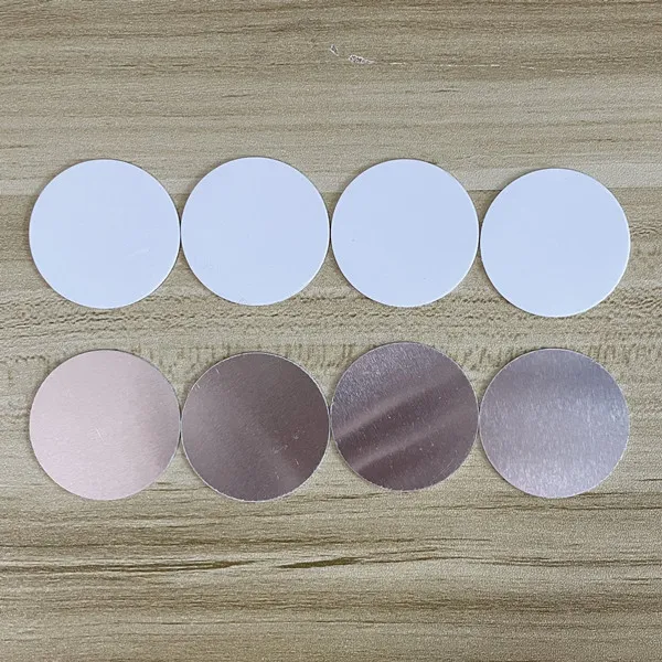 38mm Sublimation aluminum plate for cell phone stand car mount heat transfer printing board replacement disc