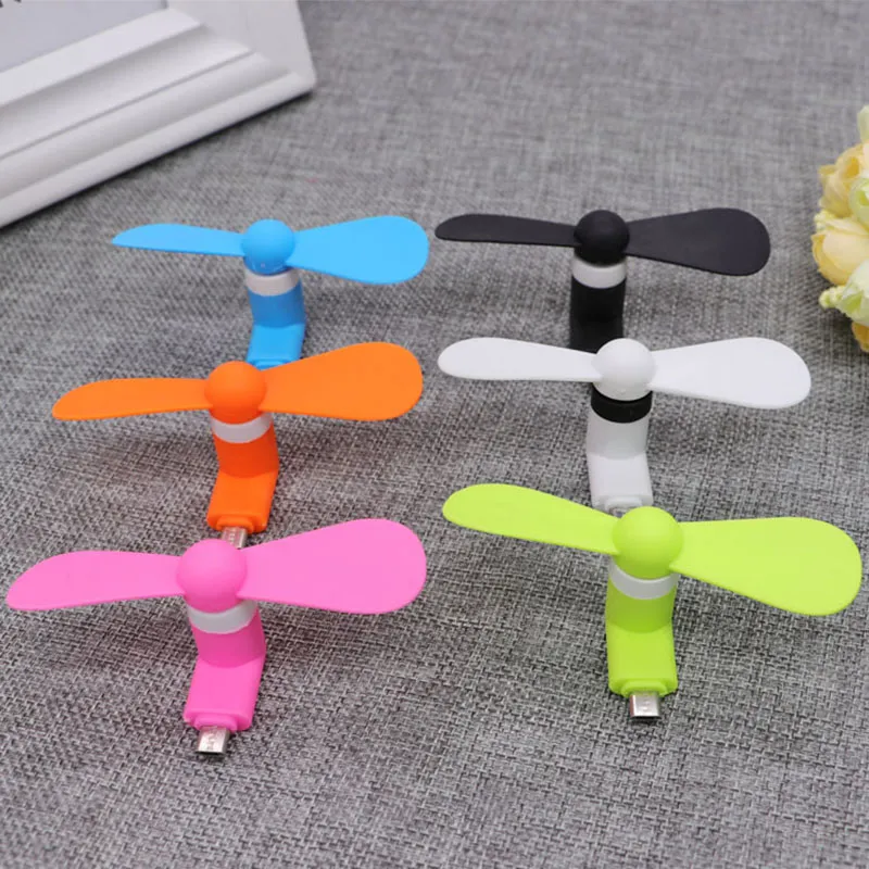 High quality USB Gadget Fans 3 in 1 Portable Cellphone Mini Electric Fan Cooling Cooler For Type C Android Smart Phone