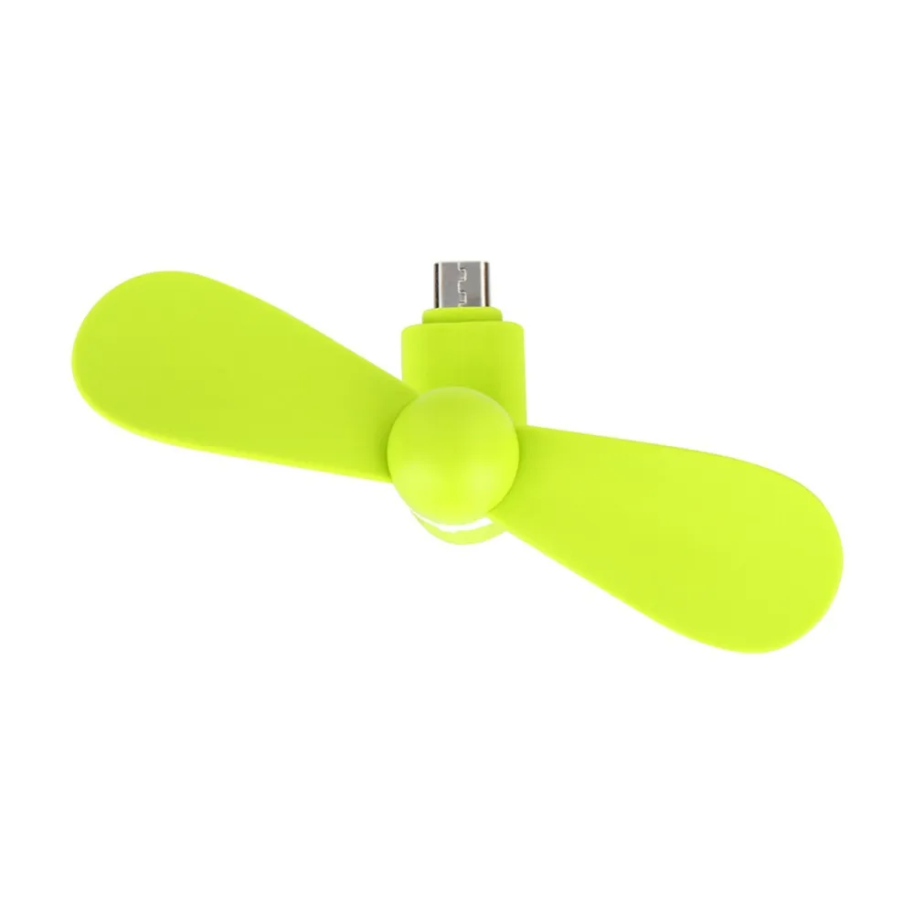 Wholesale 2 in 1 Portable Mini Cool Micro USB Fan Mobile Phone USB Fan Cell phone For type-c micro USB iPhone x