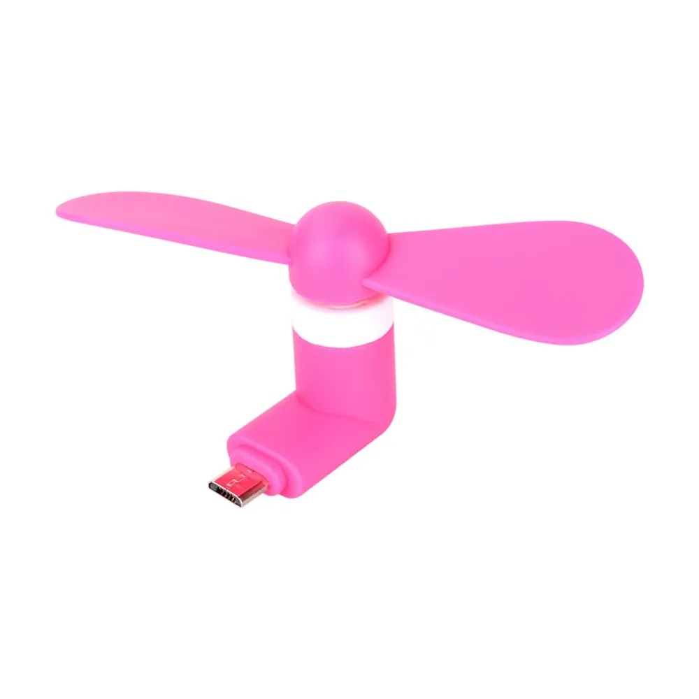 Wholesale 2 in 1 Portable Mini Cool Micro USB Fan Mobile Phone USB Fan Cell phone For type-c micro USB iPhone x