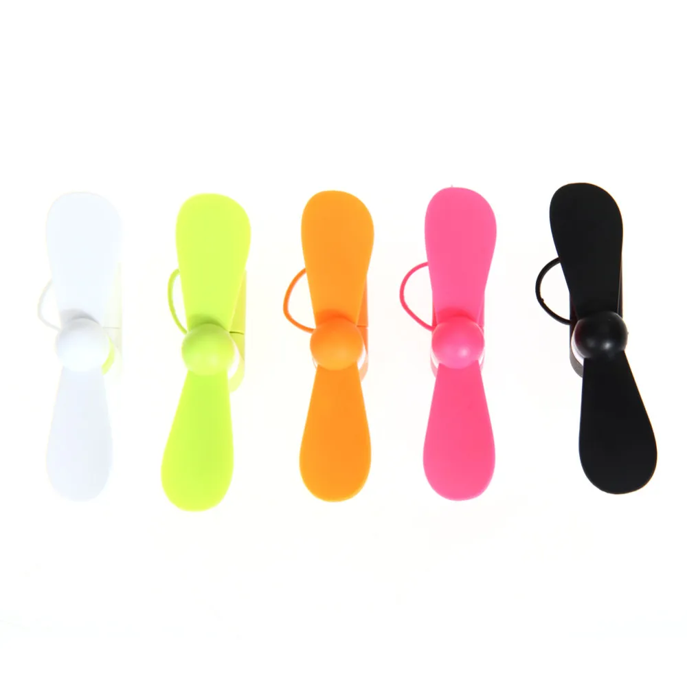 Wholesale 2 in 1 Portable Mini Cool Micro USB Fan Mobile Phone USB Fan Cell phone For type-c micro USB iPhone x