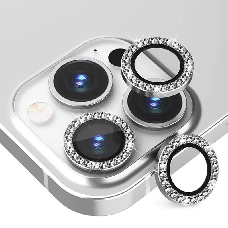 Eagle Eye Diamond Metal Aluminium Lens Cover Luxury Glitter Camera Lens screen Protector For iPhone 14 Pro Max 13 12 11 PRO MINI