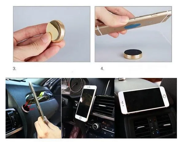 Universal Mini Magnetic Mobile Phone Holder Car Dashboard Bracket Cell Phone Holder Stand For iPhone X 8 SamsungS8 S6 LG Magnet Mount Holder