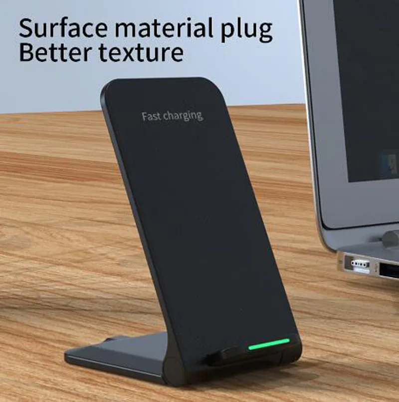 15W Wireless Charger USB TYPE-C Stand Pad For iPhone 14 13 12 Pro Max 11 Foldable Qi Fast Charging Station for Samsung Note 20 S21 S22 S23 Ultra in Retail Box