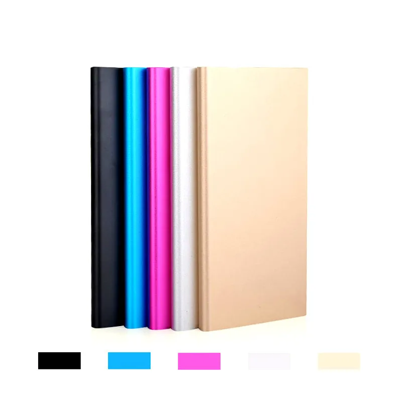 Metal Slim Power Bank 20000mah Portable Mobile Battery Backup Charger 2 USB Ports Emergency Charger For All Smart Phone