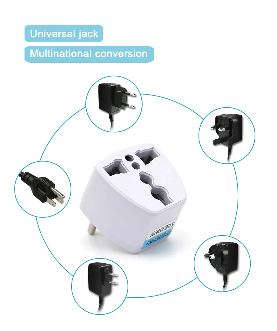 Universal Changeover plug Adapter UK US AU to EU AC Power Socket Plugs Multi-function Travel Charger Adapters Converter Outlet Adaptor