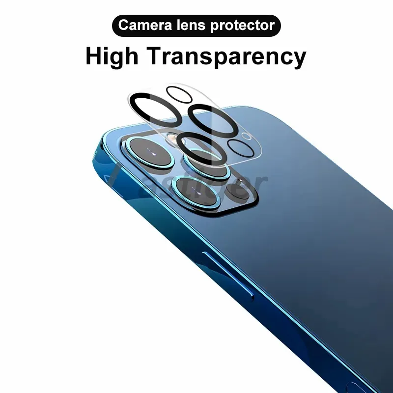 3D Full Cover HD Clear Lens Protector for iPhone 15 14 13 12 11 Mini Pro Max 14Plus Camera Protective Film with Flash Circle Tempered Glass with retail box