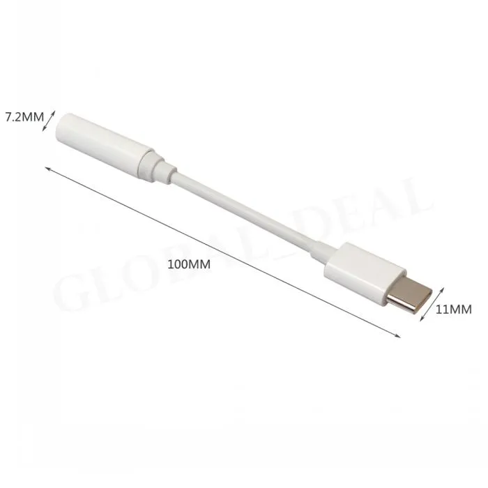 USB 3.1 Type-C to 3.5mm Earphones Cable Adapter Type C USB-C Male to Female Jack USB 3.1 Audio Aux Cord Adapter for Type-C Smartphone huawei