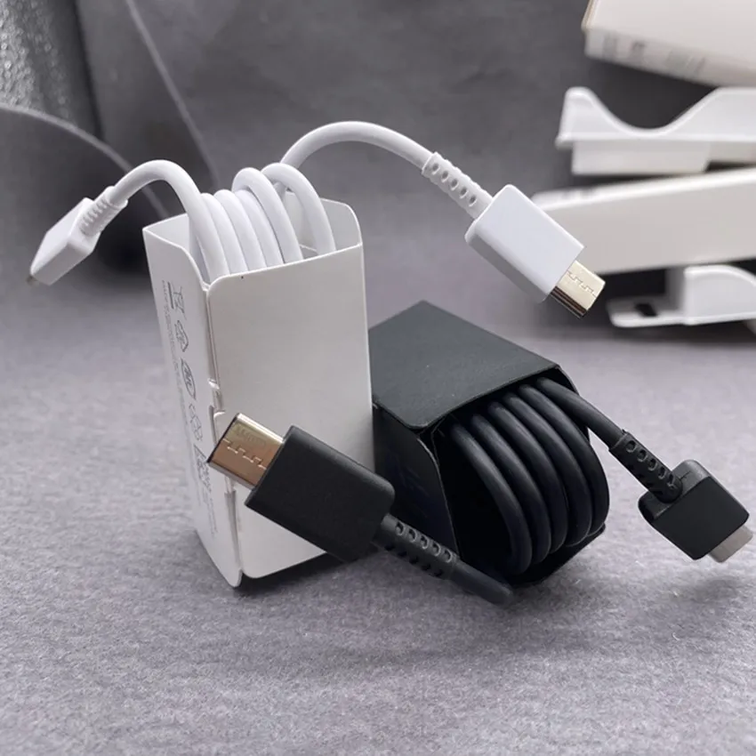 3A USB-c cables type C to type-c cable 25W 45W charger PD 3.0 Fast charging for Note 10 20 S21 With packaging box OEM quality