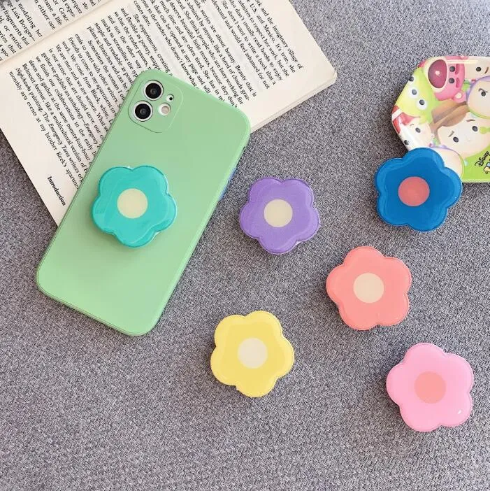 Universal Flower Foldable Desk Mobile Phone Holder Stand Grip Finger Rring For iPhone Samsung Xiaomi Huawei Bracket Cute Griptok