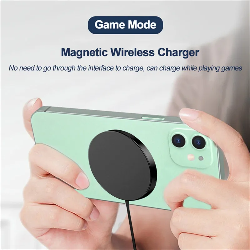 15W Transparent Magnetic Wireless Charger Pad for iPhone 14 13 12 11 Pro Airpods iWatch Qi Chargers Fast Charging Dock Station With Retail Box