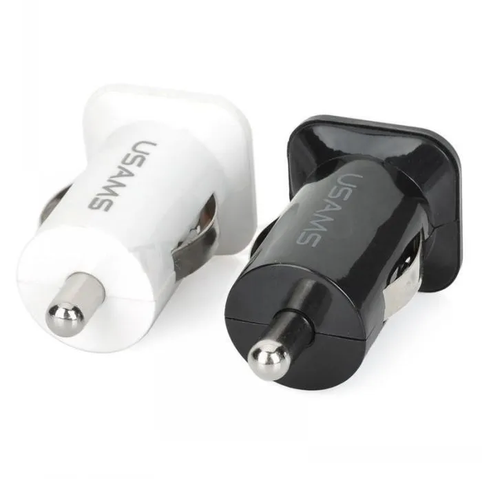 USAMS 3.1A Car Charger Dual Port USB Charger Adaper 5V 3100mAh for iPhone Samsung HTC