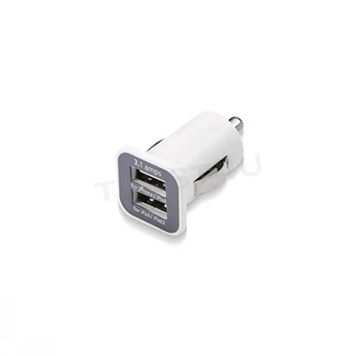 USAMS 3.1A Car Charger Dual Port USB Charger Adaper 5V 3100mAh for iPhone Samsung HTC