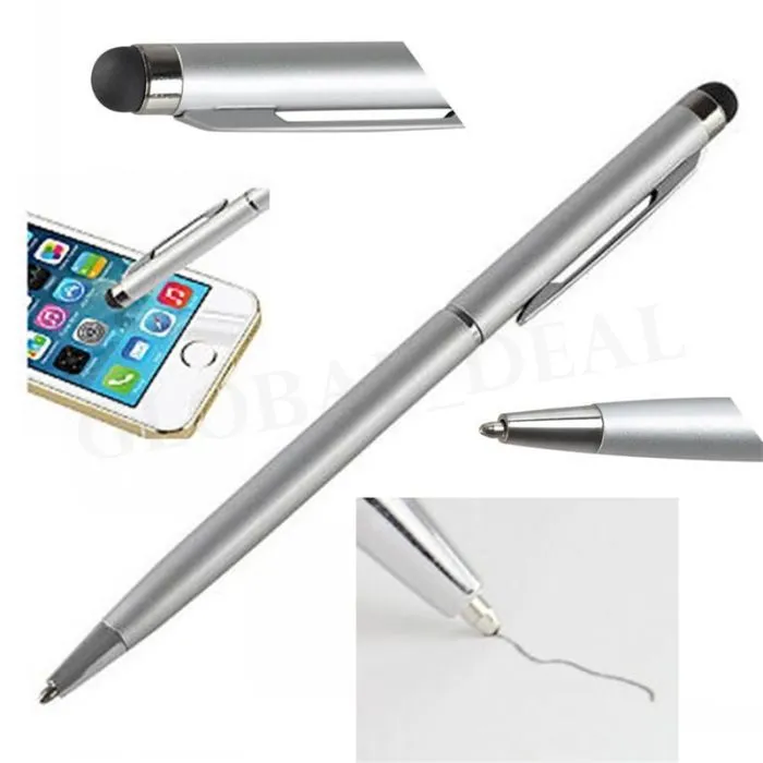 2 in 1 Stylus Touch Screen Pen Colorful Crystal Capacitive Touch Pen for ipad iPhone HTC Samsung Touch Pen for ipad iPhone HTC Samsung