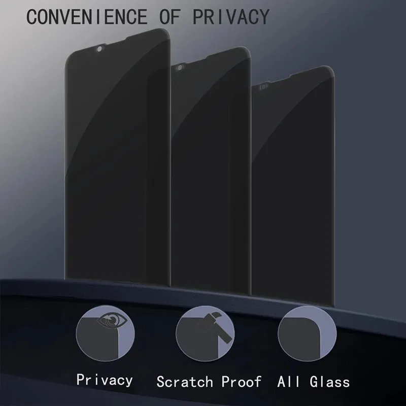 Privacy Tempered Glass Anti-Spy Screen Protector Full Cover Flim for iphone 15 14 13 12 Mini 11 Pro Max X Xs Xr 7 8 6 Plus 9H