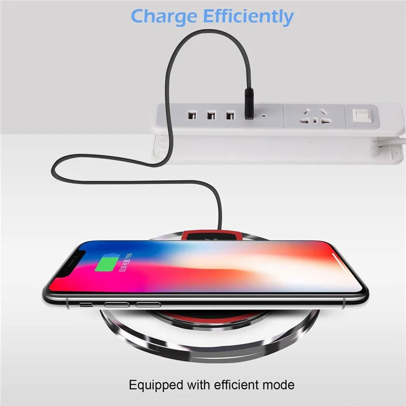 High Quality Qi Wireless Charger For Samsung S10 S8 NOTE iphone Xs max Fantasy High Efficiency pad Dock Chargers with retail packing