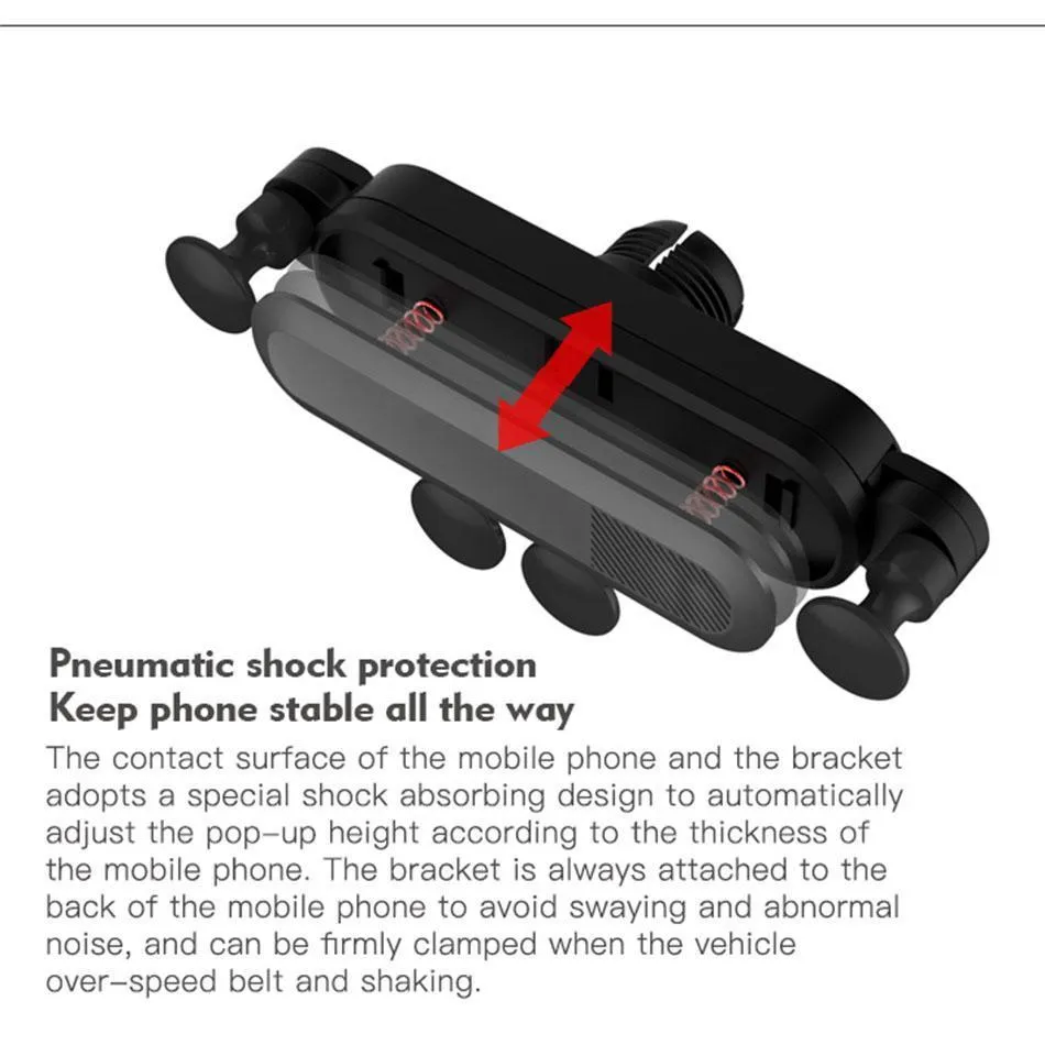 Universal Car Air Vent Mount Stand phone Holder this is one Gravity bracket for Phone In Car Stand Holder for all smartphone