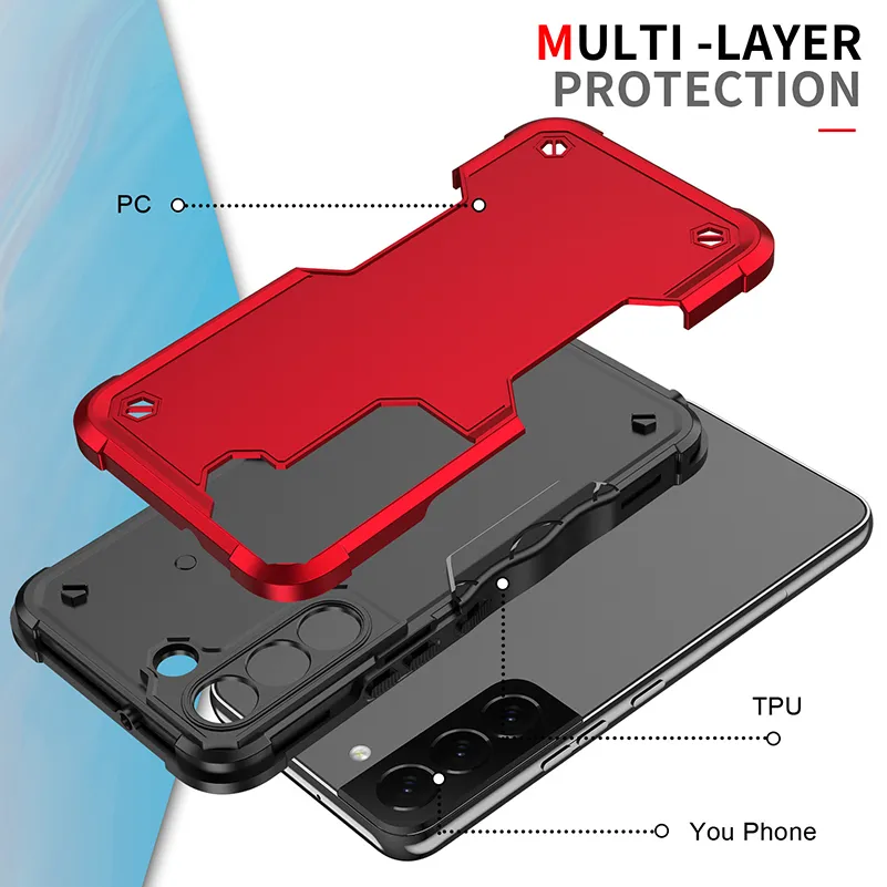 Hybird Defender Case For iPhone 15 Pro Max 14 13 12 11 XR X 7 8 PLUS PC TPU Shockproof Phone cover