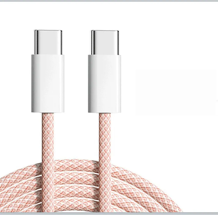 60W PD Type-C to C Cable for iPhone 15 Fast Charging Cables For Samsung Xiaomi Huawei Data 1M 2M Wire Type C