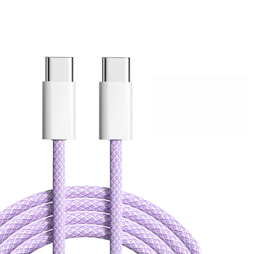 60W PD Type-C to C Cable for iPhone 15 Fast Charging Cables For Samsung Xiaomi Huawei Data 1M 2M Wire Type C