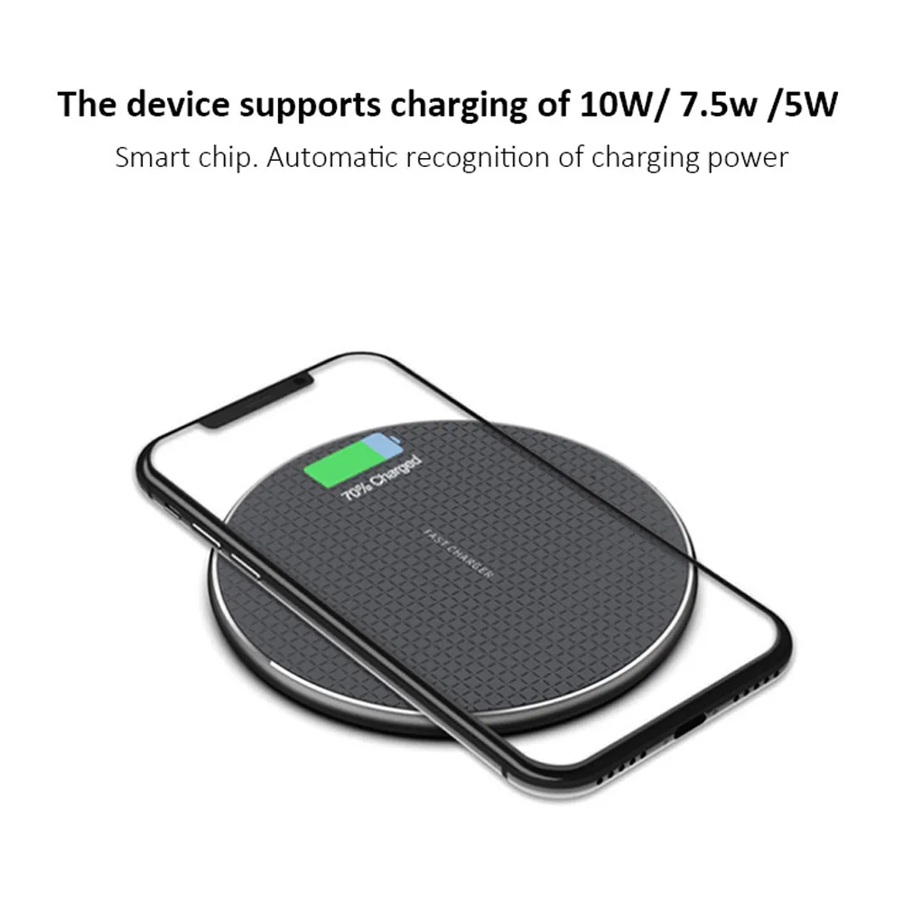 10W Fast Qi Wireless Chargers For iPhone 12 11 Pro Xs Max X Xr Charging Pad Universal Phone charger