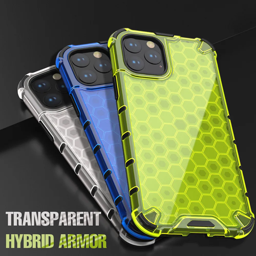 Shockproof Honeycomb TPU PC Case For IPhone 15Pro Max 14 13 12 11 Hybrid Armor Football Grain Skin Cover For iphone15 case