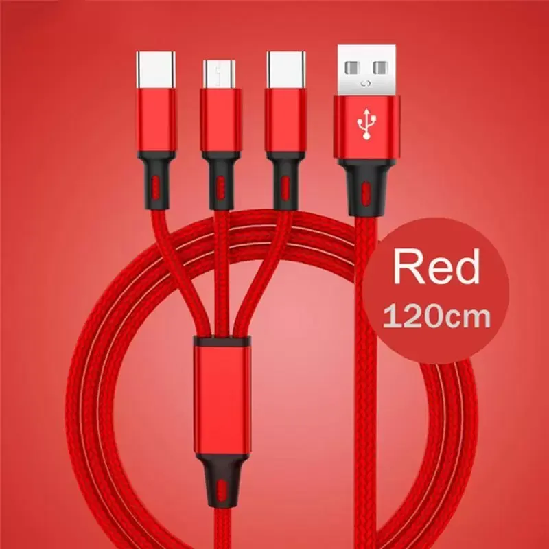 1.2M Nylon Braided Cables Multi colors USB Fast Charging Cable Type C Android Charger Cord For xiaomi Samsung Huawei Phones