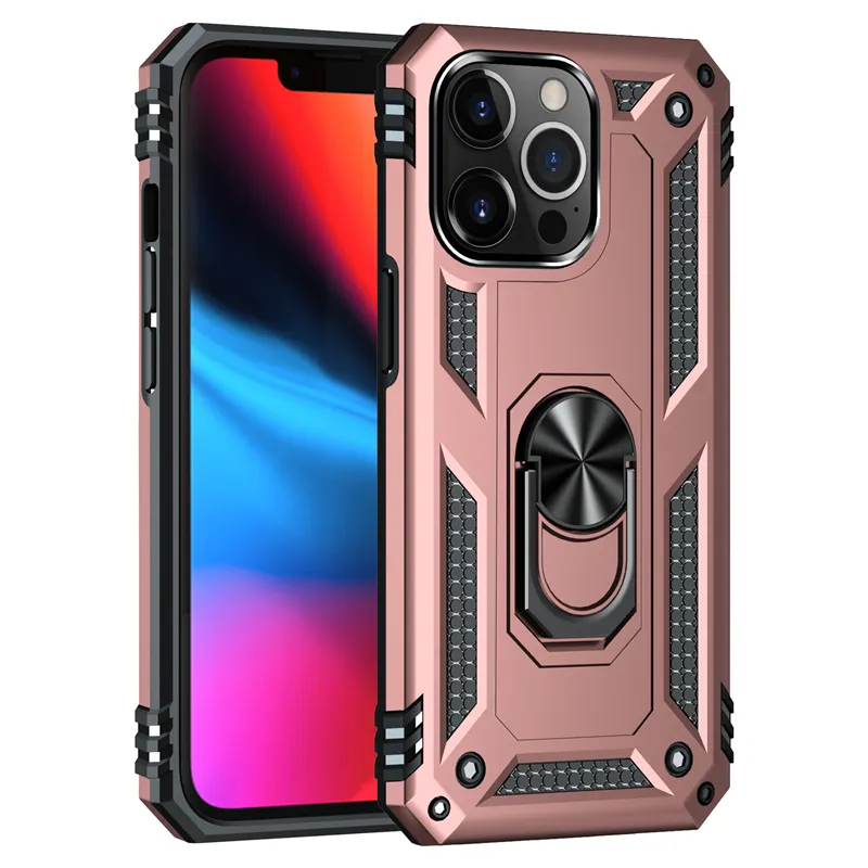 TPU PC Kickstand Phone Cases for iphone 14 Back Cover