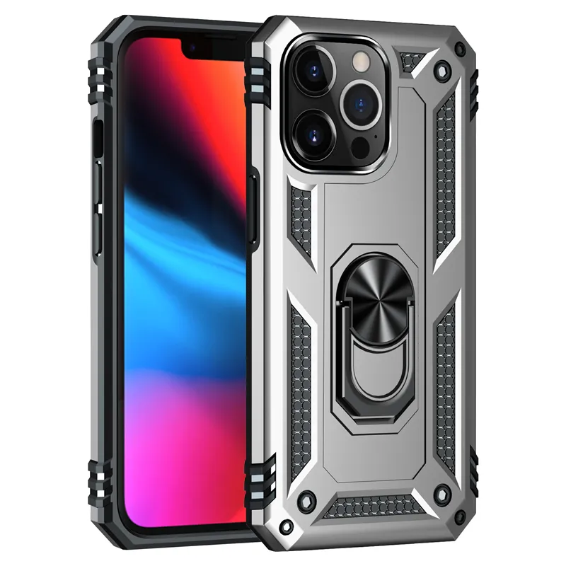 TPU PC Kickstand Phone Cases for iphone 14 Back Cover