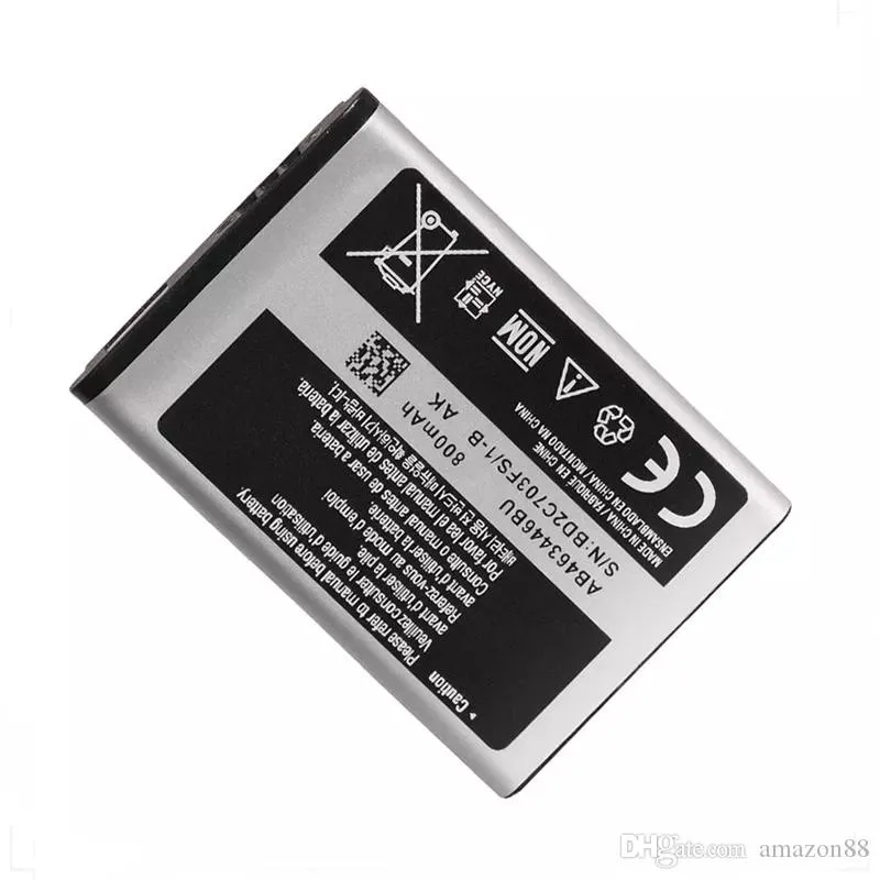 NEW Original Batteries AB463446BU For Samsung C3300K X208 B189 B309 GT-C3520 E1228 GT-E2530 E339 GT-E2330 800mAh Battery