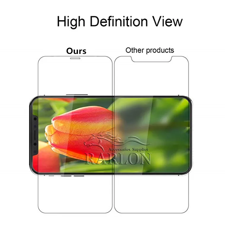 2.5D Front Tempered Glass Protectors For IPhone 15 14 Pro Max 14Pro 13 12 Mini 12Pro 11 XR XS X 8 Plus Screen Protector Protective Film Transparent Without Package