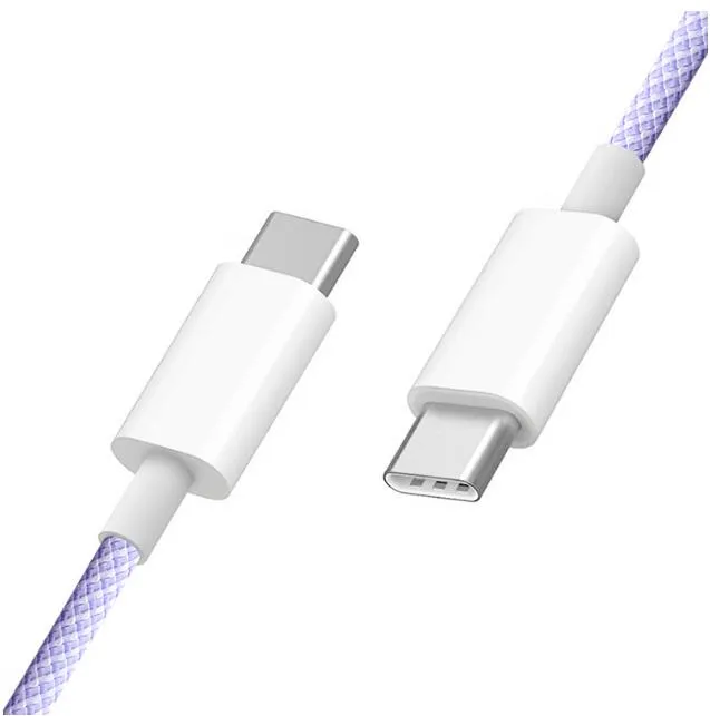 Nylon Braid USB-C To USB-C Fast Charging Cable For Iphone15 pro 15 pro max Samsung Xiaomi Huawei