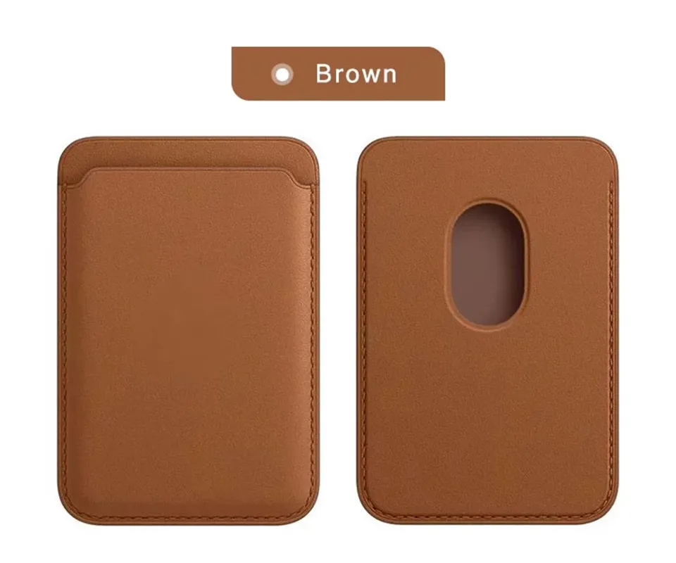 Card Bag Magnetic Fashion Wallet Card Holder Case For iPhone 12 Pro Max 12 Mini Leather Pouch Cover