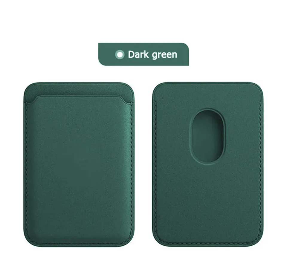 Card Bag Magnetic Fashion Wallet Card Holder Case For iPhone 12 Pro Max 12 Mini Leather Pouch Cover