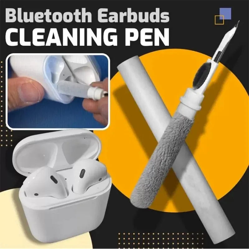 Headphone Accessories Bluetooth Earbuds Cleaning Pen Multifunction Airpod Cleaner with Soft Brush for Wireless Earphones Bluetooth Headphones Charging Box