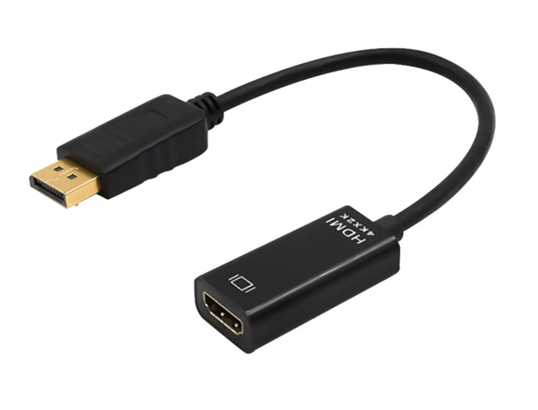 4K DisplayPort to HDMI-compatible Adapter Male DP to Female HDMI-Compatible Cable Converter Video Audio transfer cable 4K 60Hz For HDTV PC Projector